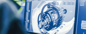 CAD Software shown on computer screen